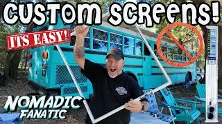 DIY Screens For Bus Skoolie Windows ~ Easy Technique