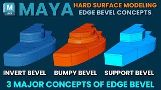 Mastering Edge Bevel in Autodesk Maya: 3 Concepts for Smooth Curves & Bumpy Corners | Center Pivot