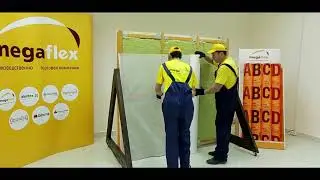 Гидро  ветрозащита каркасной стены с использованием мембраны “Мегафлекс A“ и пленки “Мегафлекс B“