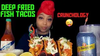 DEEP FRIED FISH TACOS|TACO TUESDAY|TACO QUEEN|#THEREALLADYREDASMR😜