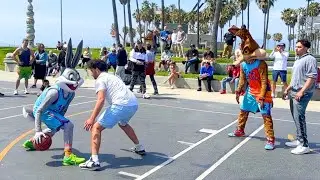 Bugs Bunny & Wile E Coyote SCHOOL Hoopers 2v2 at Venice Beach