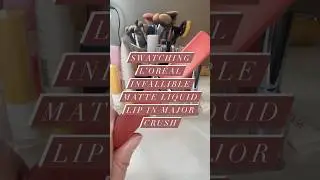 Swatching L’Oréal Infallible Matte Liquid Lip in Major Crush #shorts #makeupshorts #drugstoremakeup