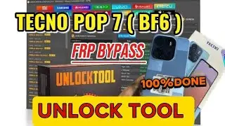 TECNO POP 7 ( BF6 ) Frp Bypass Unlock Tool 100% Done 