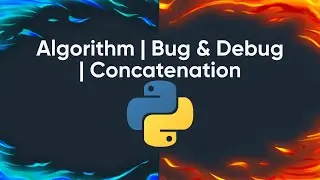 Level 1 Lesson 4 Python: Algorithm | Bug & Debug | Concatenation