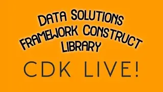 Deploying data workloads with the new Data Solutions Framework constructs!