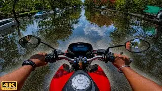 🔥4K POV Rough road challenge 😨 | Honda CB Hornet 160R Real Ride | ASMR