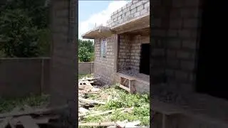 Building 🏫 in Ghana. Airbnb Pt 2 Front View Ground Floor Burglar Bars. Beautiful.