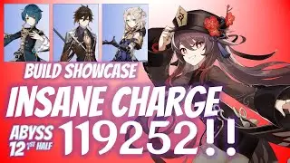 C5 Hu Tao OG Team Showcase - Unreal Charge Attack Damage - Genshin Impact v2.4