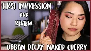 FIRST IMPRESSION & REVIEW | Urban Decay Naked Cherry Palette WITH SWATCHES