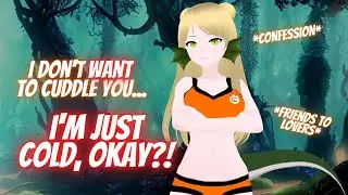 Forced to Cuddle with a Tsundere Lizard Girl! ASMR Roleplay 🦎[Friends to Lovers] [Confession] [F4M]⛺
