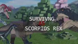 Surviving as SCORPIOS REX in #jurassicblocky  #roblox #dinosaur #youtubegood
