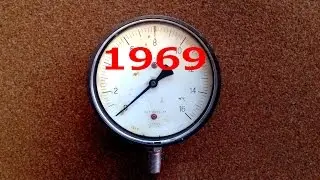 Pressure gauge from 1969. Restoration of what's inside!