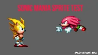 Sonic Mania Sprite Test