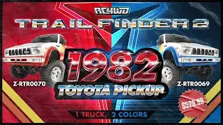 Driving the Scale Replica RC4WD Remote Control 1:10 1982 Toyota Pick-Up Truck!