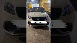Mercedes GLE активация приветствия / подсветка ресничек синим / Led performans  #mercedes #mbcoding