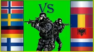 Норвегия Швеция Финляндия Германия VS Польша Румыния Албания Россия Сравнение армии и ВС