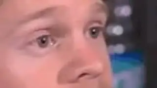 White guy blinking