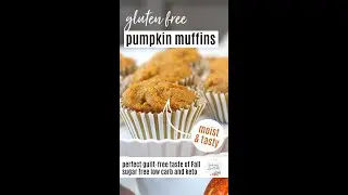 GLUTEN FREE PUMPKIN MUFFINS | Low Carb Keto Sugar Free #SHORTS