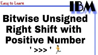 Bitwise Unsigned Right Shift with Positive Number class 13 || Why we use of Shift the Bits