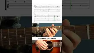 Alan Walker - Faded - EASY Guitar Tutorial