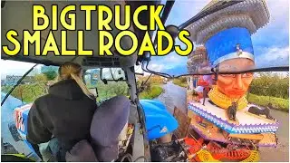 How we get our LONG and WIDE load in the shed | HARSH corners at Wells | Glastonbury cheers