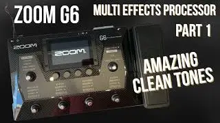 ZOOM G6 MULTI EFFECTS PROCESSOR CLEAN TONES PRESET PLAYTHROUGH NO TALKING