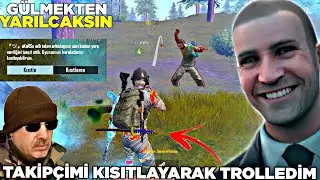 HAYATIMDA İLK DEFA KENDİ TAKİPÇİMİ TROLLEDİM 😱 KISITLADIM DONDU KALDI 😂 PUBG MOBİLE TROLL