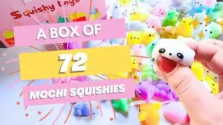 A box of 72 Mochi Squishies!!! No duplicates!! ASMR