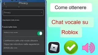 Come ottenere la chat vocale su Roblox (2024) | Abilita la chat vocale in Roblox