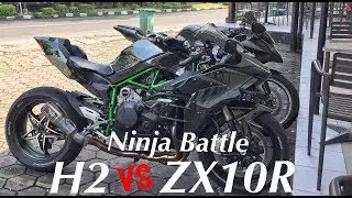#25 Ninja H2 VS ZX10R di Madura | indo250up