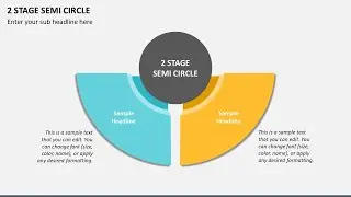 2 Stage Semi Circle Animated PowerPoint Slides