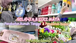 BELANJA & CUCI MATA PERABOTAN RUMAH TANGGA | PERALATAN DAPUR | PERINTILAN GEMOY DI MR DIY | LENGKAP