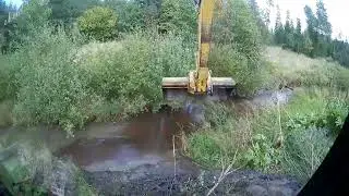 To demolish the beaver dam, the slope had to be filled