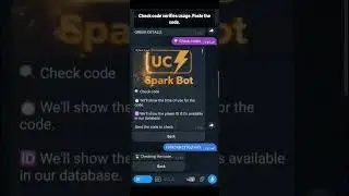 PUBG Mobile UC Redeem on Telegram — Spark Bot , auto redeem , check codes use time , API and more ..