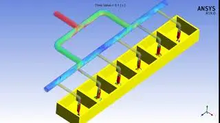 Piping water flow, VOF, Multi-phase, ANSYS FLUENT 19.0, CFD
