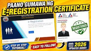 Paano kumuha ng ereg certificate | POEA Online e-Registration Certificate - 2024