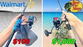 Walmart vs Bass Pro Budget Fishing Challenge! (Saltwater)