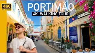 Beautiful Portimão, Algarve 4K Walking Tour | No Talking