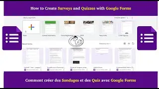 How to Create Survey, Forms and Quiz with Google Forms: Sondages,  Formulaires et Quiz