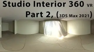 3DS Max 2021 - Studio Interior 360 VR Rendering - Arnold Rendering Part 2