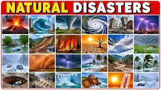 Natural Disasters | Natural Disaster Vocabulary | Learn Natural Disasters Names | English Vocabulary