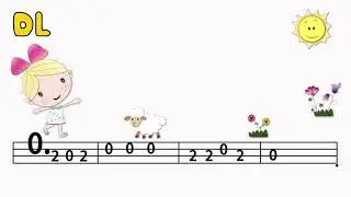 《瑪麗有只小綿羊》簡易烏克麗麗 動態歌譜 Mary Had A Little Lamb [TABS]