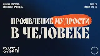 Проявление мудрости в человеке. Проповедь, Мунтяну Юрий.