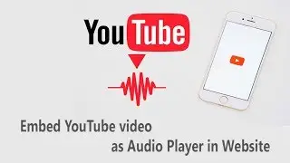 Embed YouTube video as Audio Player in Website