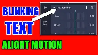 Blinking Text tutorial on alight motion