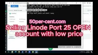 Sell Linode Port 25 OPEN account (For send Bulk Emails) with low price