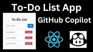 Build To-Do List App in React JS with GitHub Copilot AI Assistant