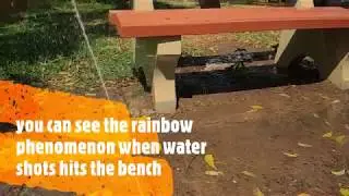 Sprinkler Rainbow effect🌈| WhenThe Light Scatters Through Water Droplets 🌈| #RainBow #VIBGYOR