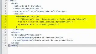 00015 Use jQuery and JavaScript to Access DOM Elements