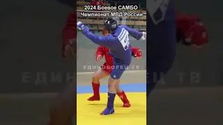 2024 Боевое самбо бросок защита от удара ногой с захватом ноги бросок зацеп ноги изнутри 